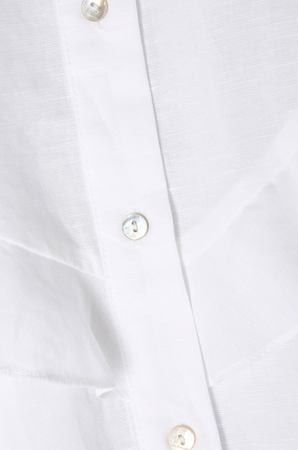 IBLUES Salato long-sleeved cotton and linen blouse Women WHITE 3