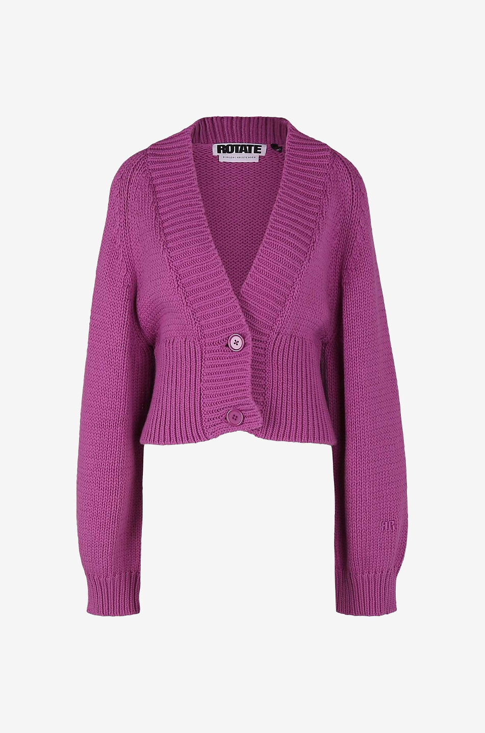 ROTATE BIRGER CHRISTENSEN Gracelyn cotton-blend cardigan Women DARK PINK 1