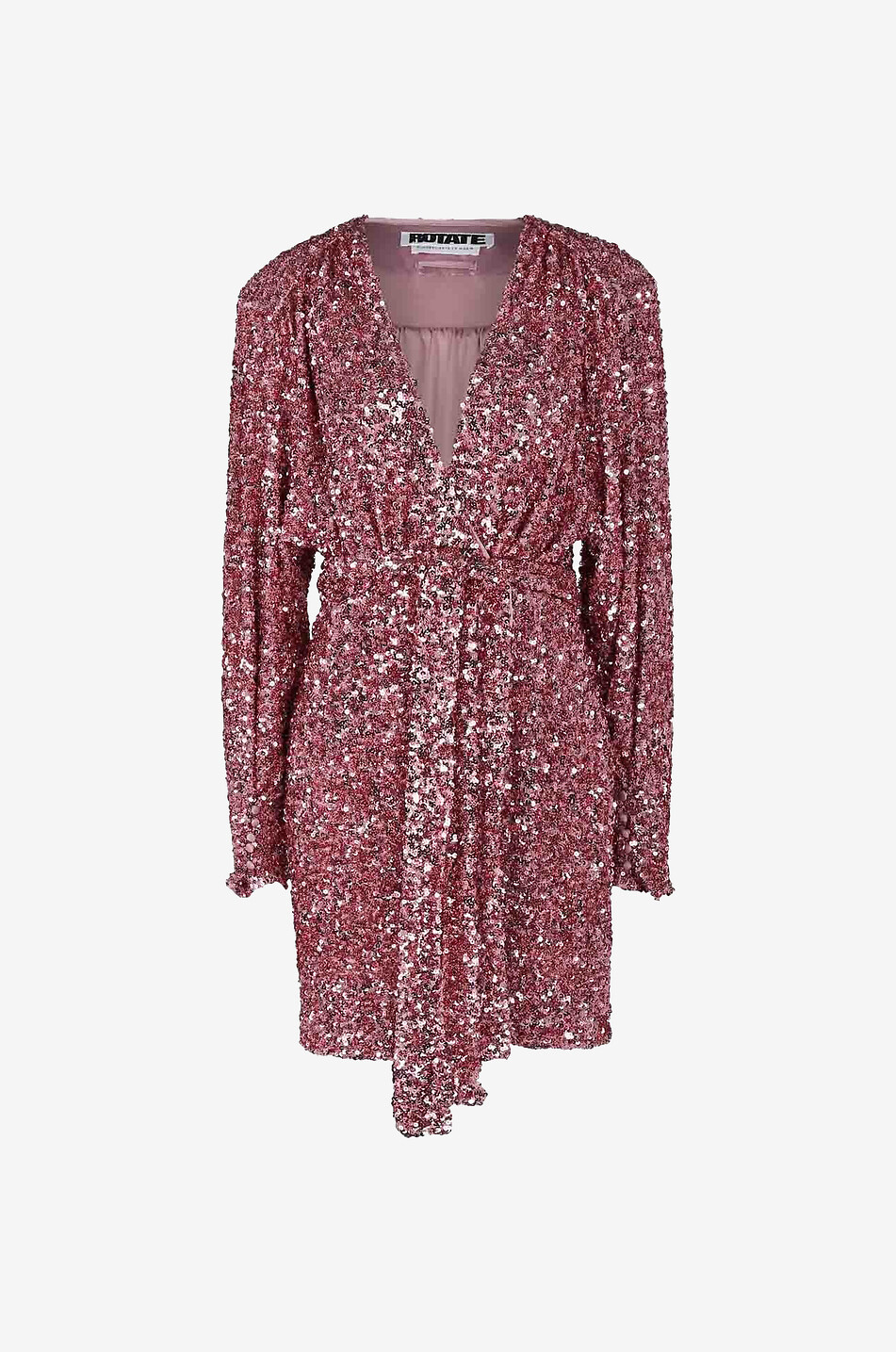 ROTATE BIRGER CHRISTENSEN Robe courte en sequins Bridget Femme ROSE CLAIR 1