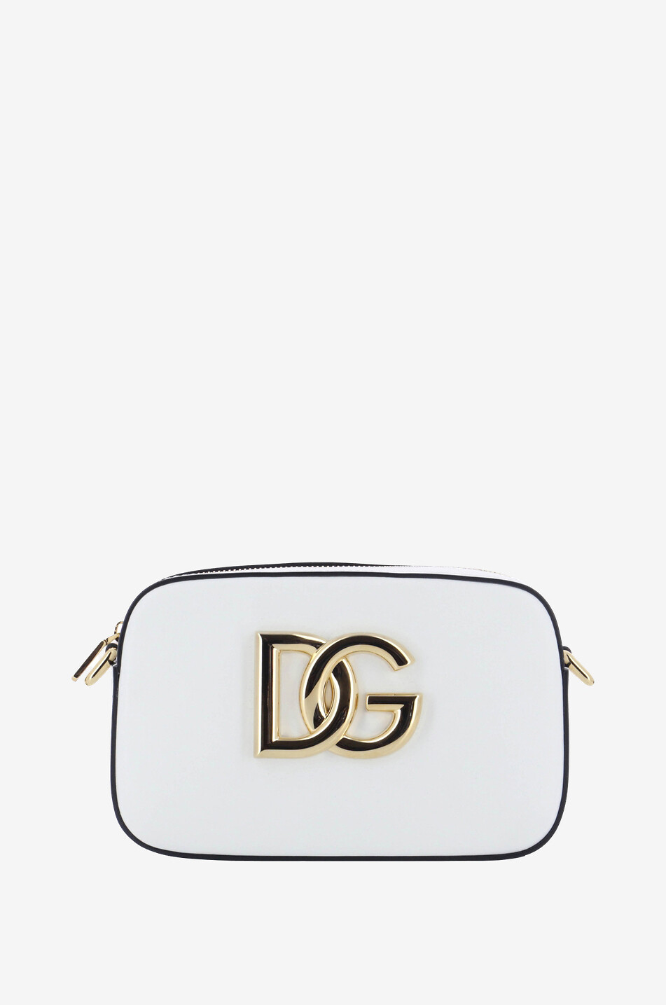 DOLCE & GABBANA Schultertasche aus Glattleder 3.5 Damen CREMEFARBEN 1