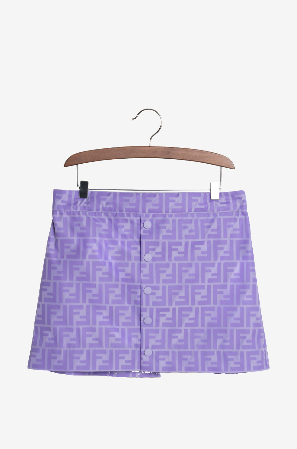 FENDI A-förmiger Mädchen-Rock mit FF-Print Mädchen VIOLETT 1