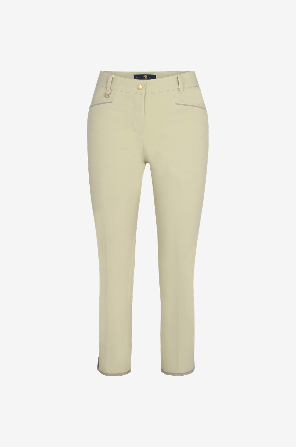 Verkürzte Slim-Fit-Hose mit Paspeln Spezia