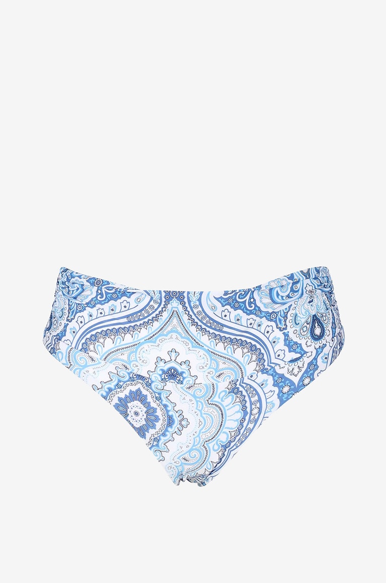 MELISSA ODABASH Bel Air Paisley embellished lycra bikini bottoms Women BLUE 1