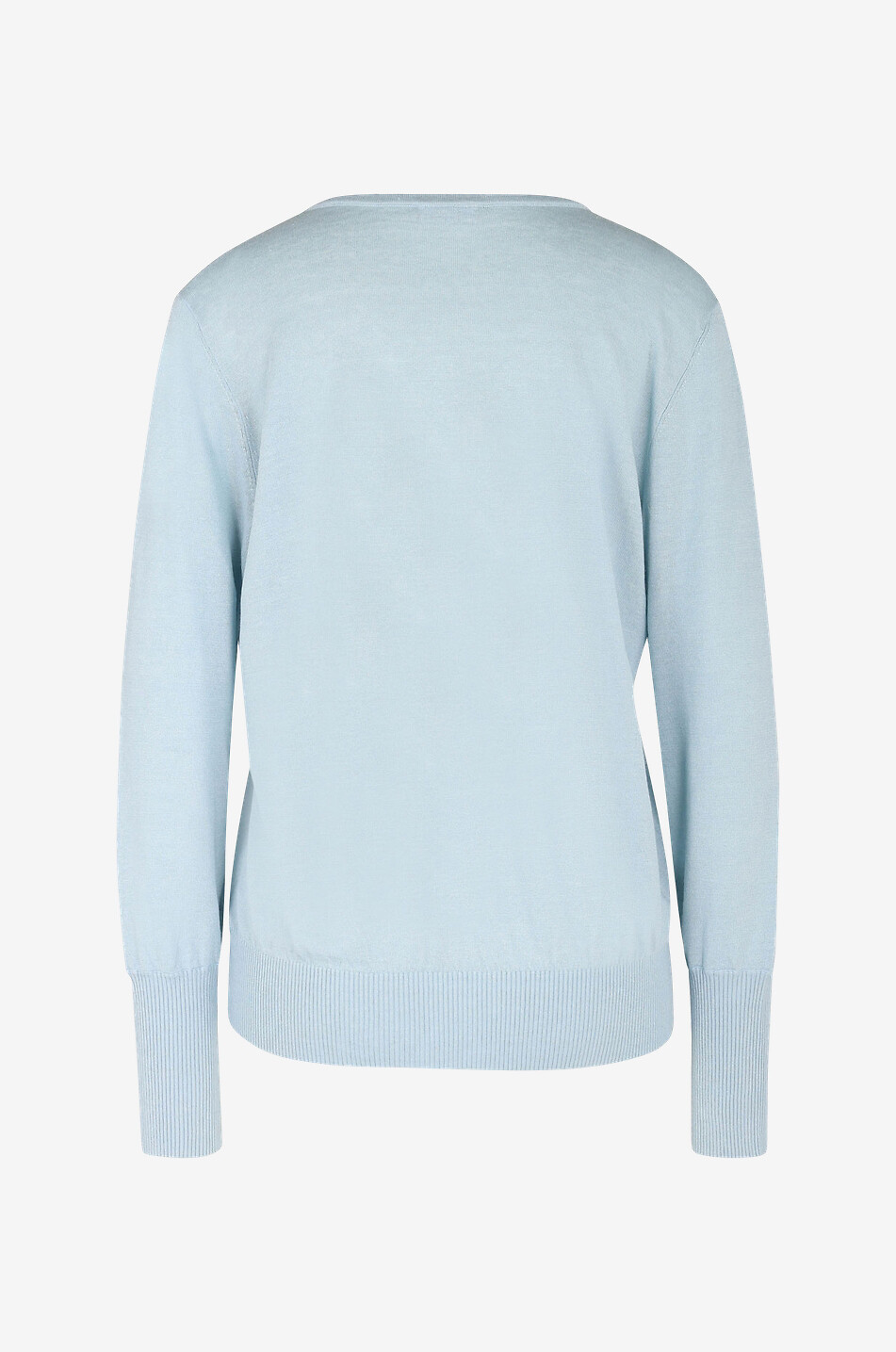 AKRIS PUNTO Loose V-neck jumper with tie Women LIGHT BLUE 2