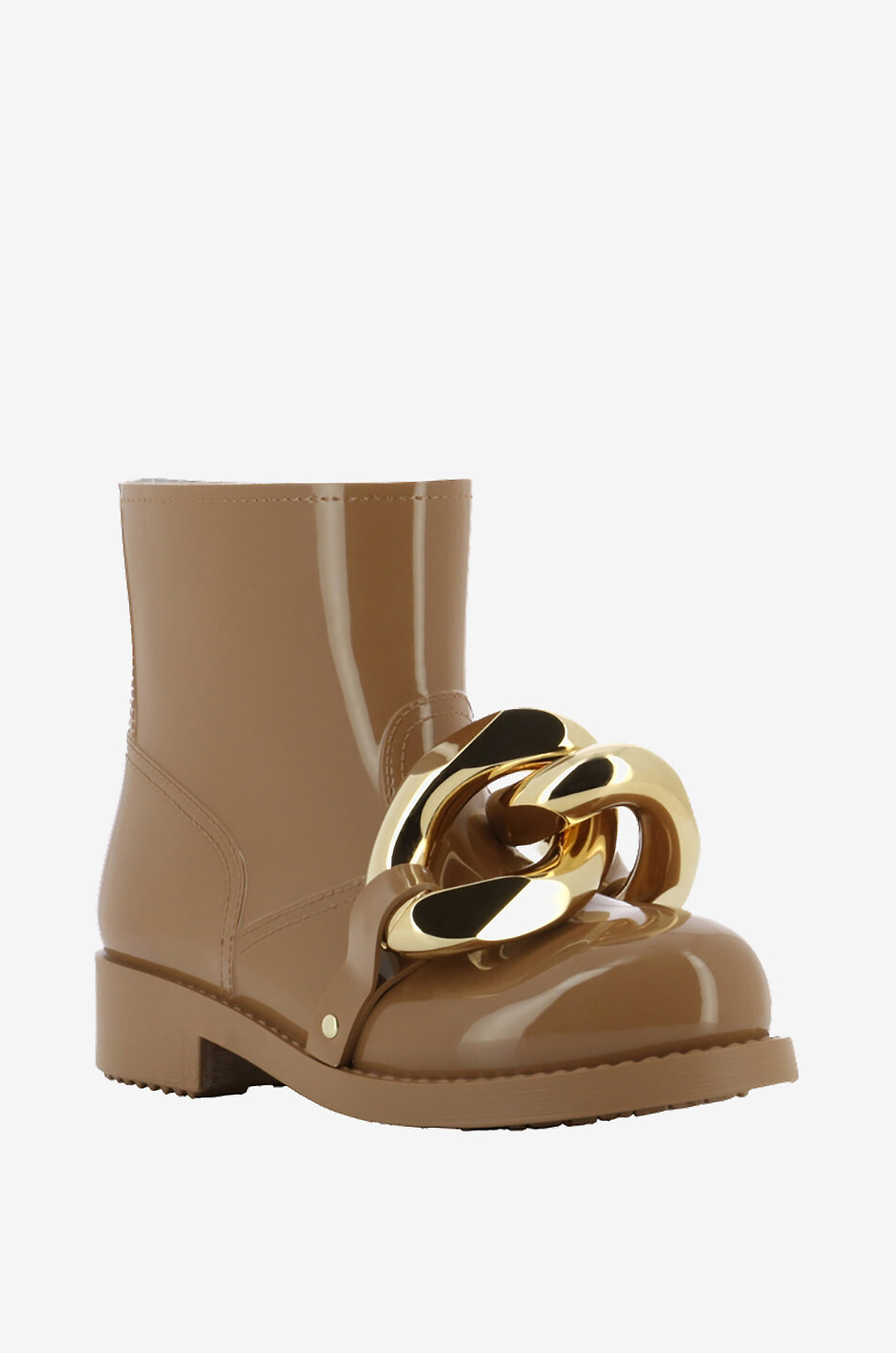 JW ANDERSON Flache Stiefeletten aus Gummi Chain Damen BEIGE 1