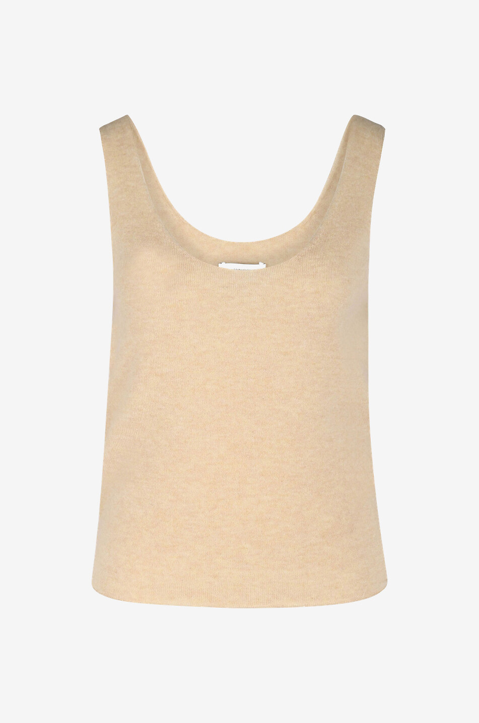 Débardeur en cachemire encolure maillot