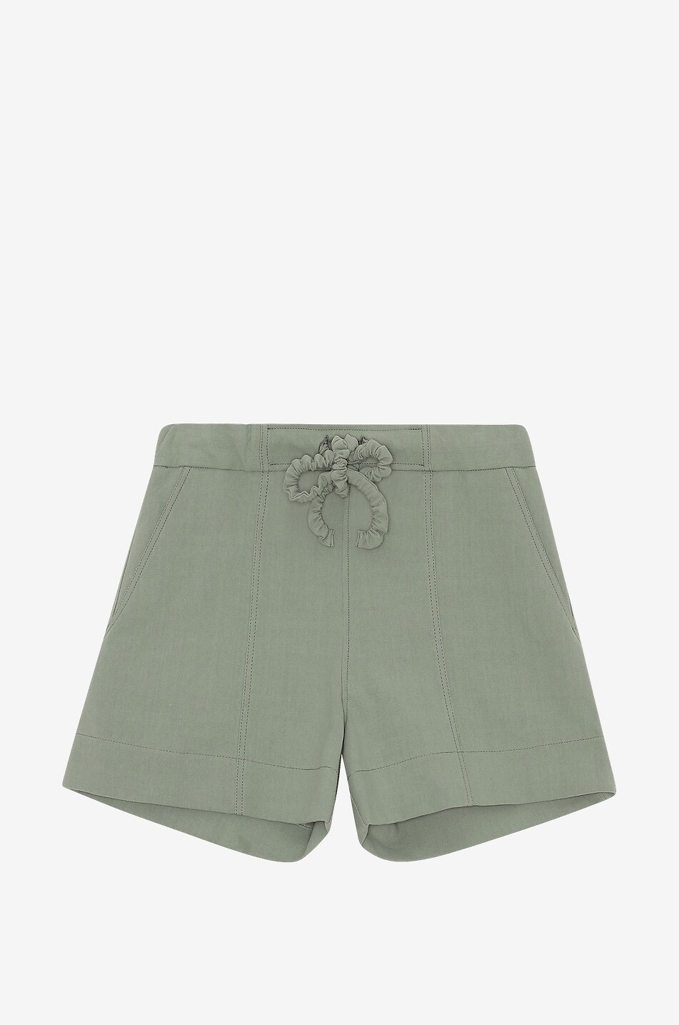 Short tailleur en coton