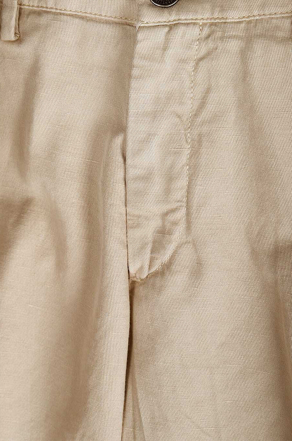 B SETTECENTO Cotton linen Bermuda shorts Men Medium beige 3