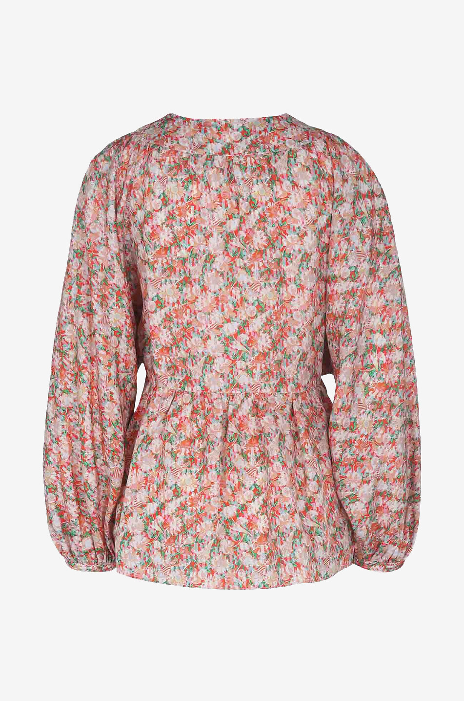 SEE BY CHLOE Blouse à manches bouffantes en soie habotai fleurie Femme MULTICOLORE 2