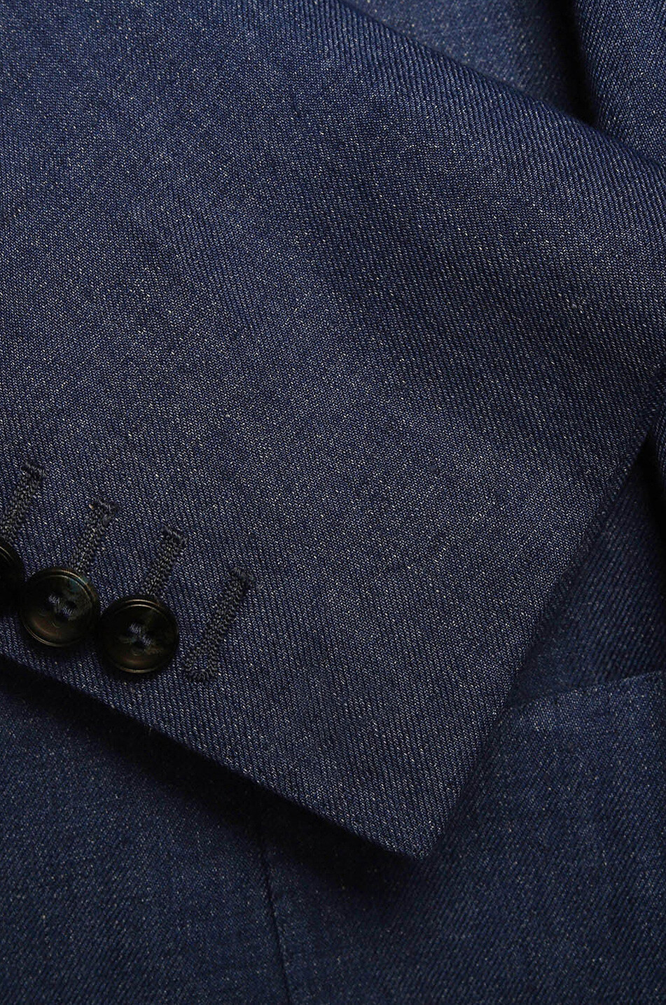 BONGÉNIE Solbiati single-breasted linen twill blazer Men MEDIUM BLUE 3