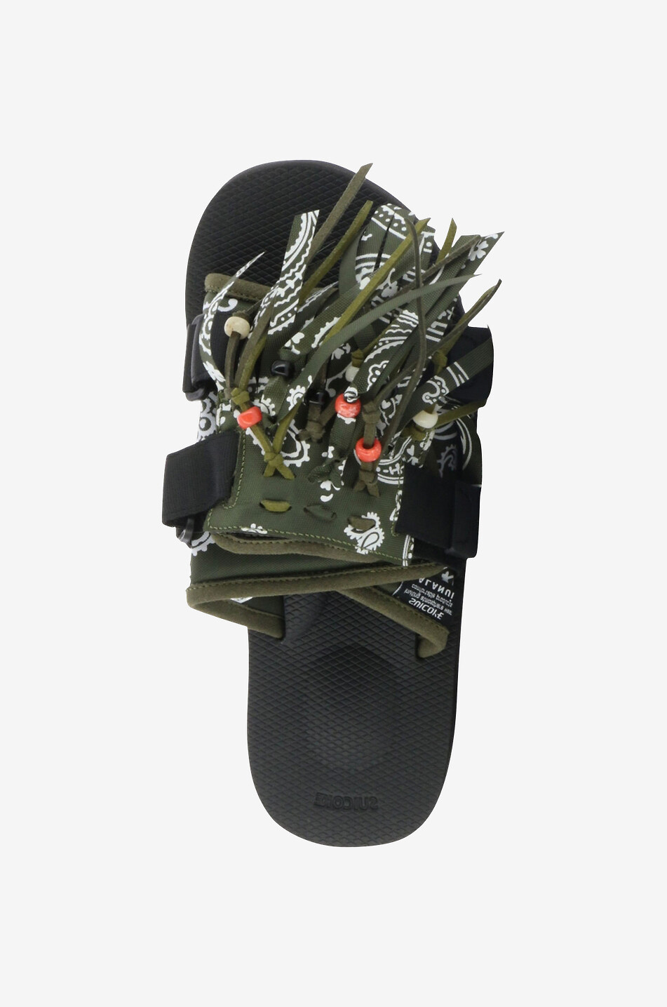 ALANUI Pantoletten aus Nylon mit Bandana-Print und Fransen Moto Damen BUNT 5