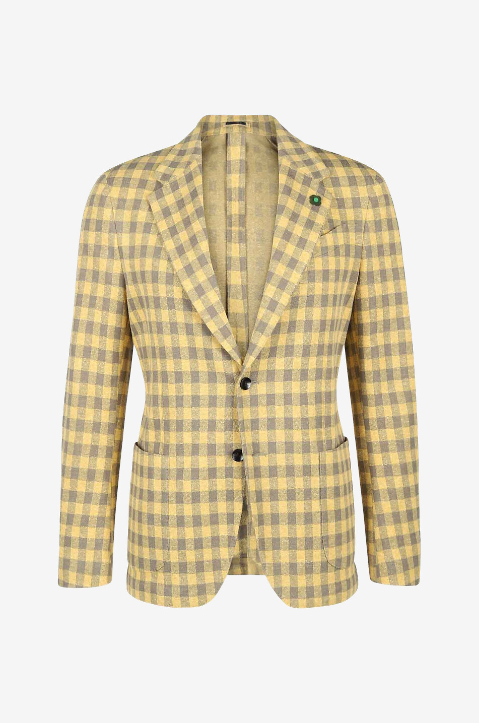 LARDINI Veste en laine et lin Luigi Lardini Homme JAUNE MOYEN 1