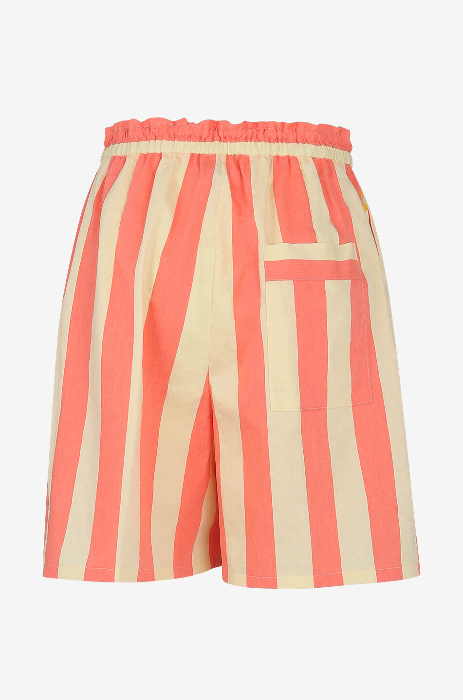 FORTE FORTE Short rayé en coton mélangé Femme ORANGE 2