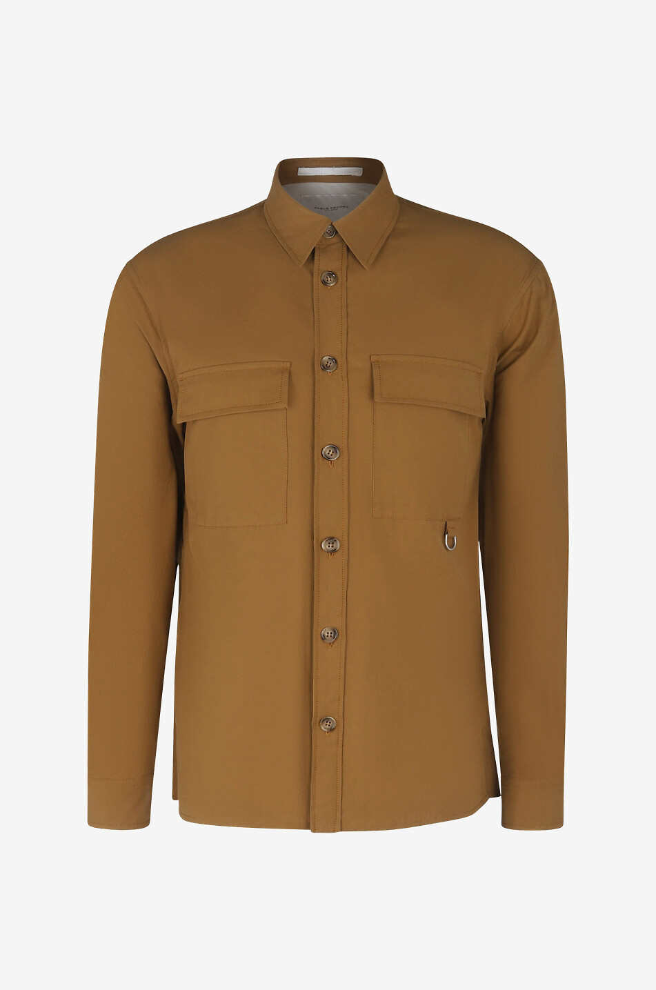 Überhemd aus Baumwollstretch im Utility-Look
