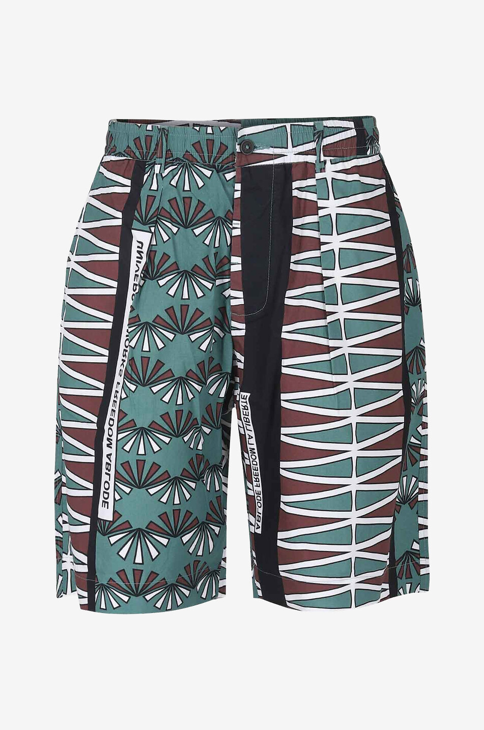 UNIVERSAL WORKS Bermuda-Shorts aus Baumwolle mit Print Track Herren BUNT 1