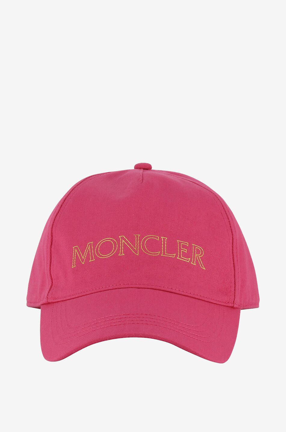 Gold-tone logo printed gabardine baseball cap - MONCLER - Bongénie