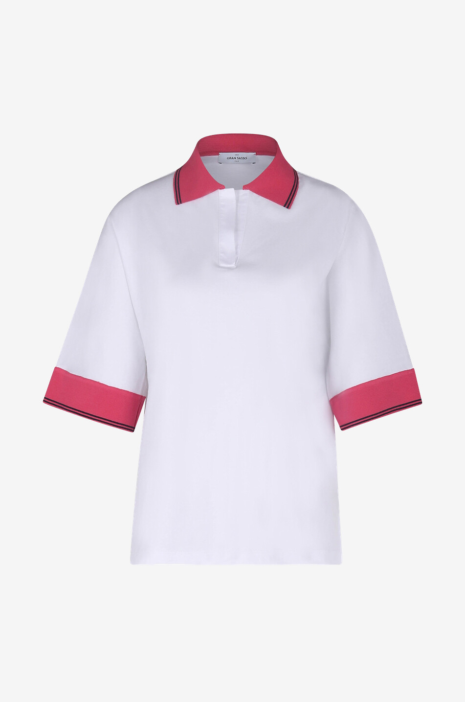 Cotton short-sleeved polo shirt