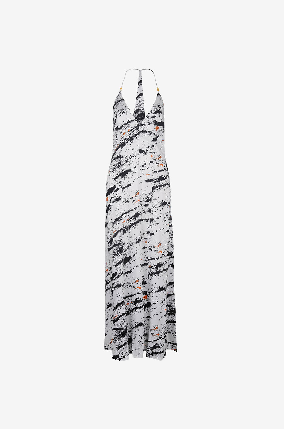 Veranda strappy satin maxi dress