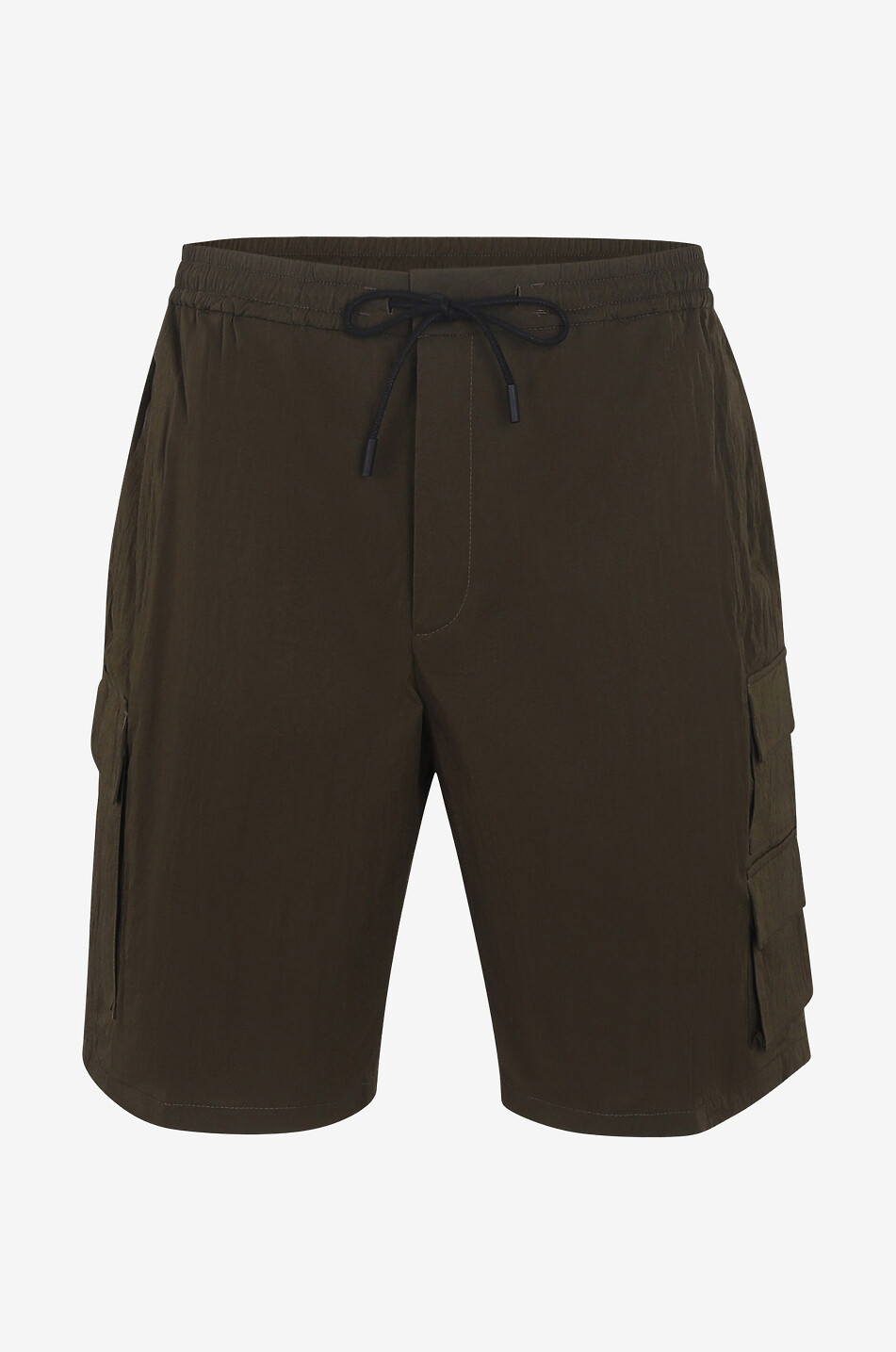 Technical fabric cargo Bermuda shorts