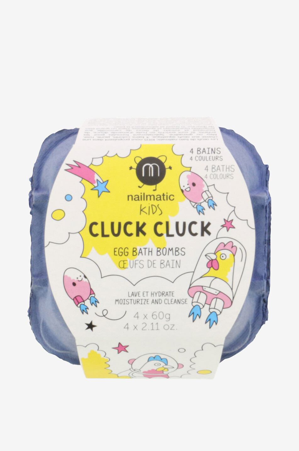 Quatre boules de bain enfant Cluck-Cluck