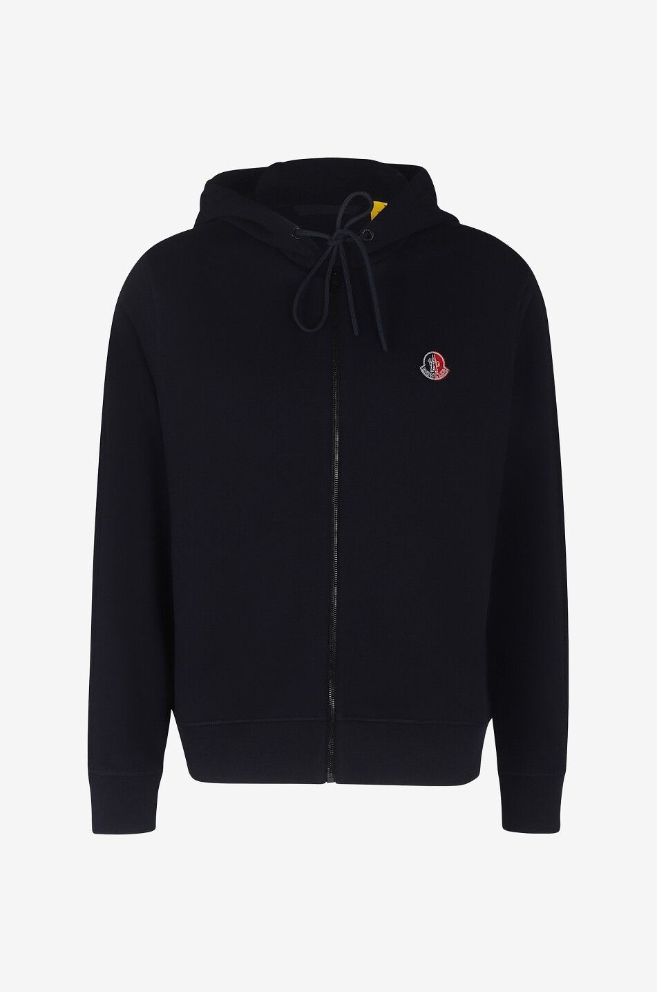 2 1952 tricolour logo patch adorned zip-up hoodie