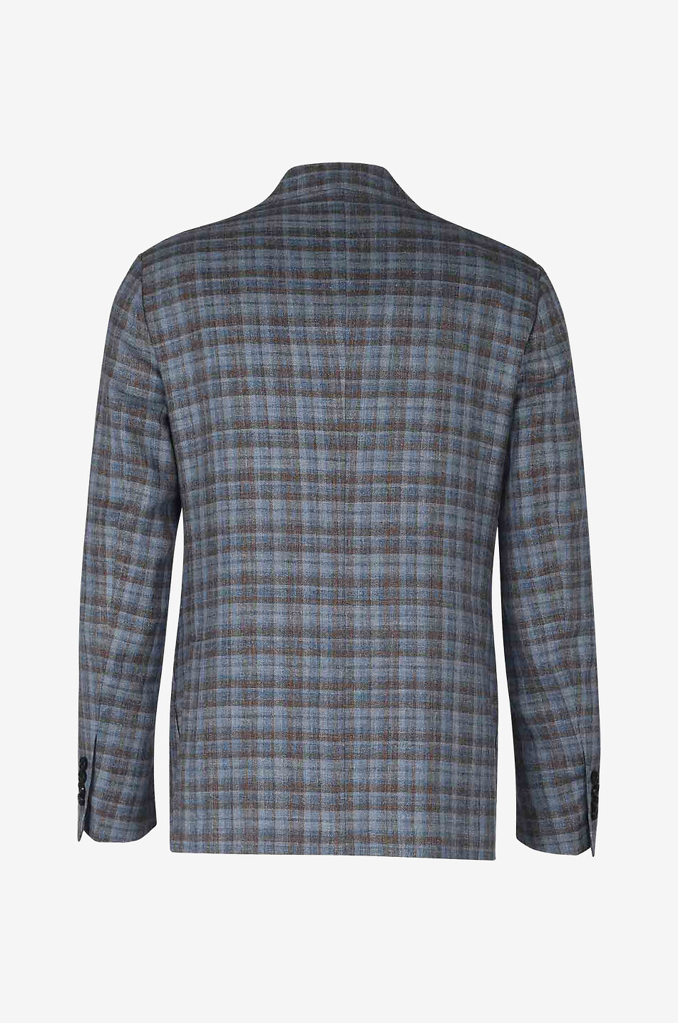 Single-breasted checked blazer