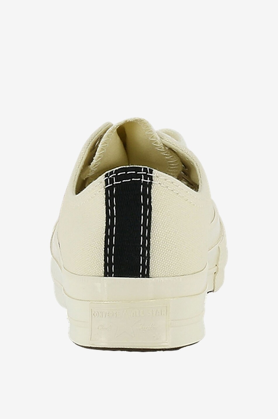 COMME DES GARCONS PLAY Niedrige Sneakers aus Baumwolle Chuck 70 CDG Red Heart Damen CREMEFARBEN 4