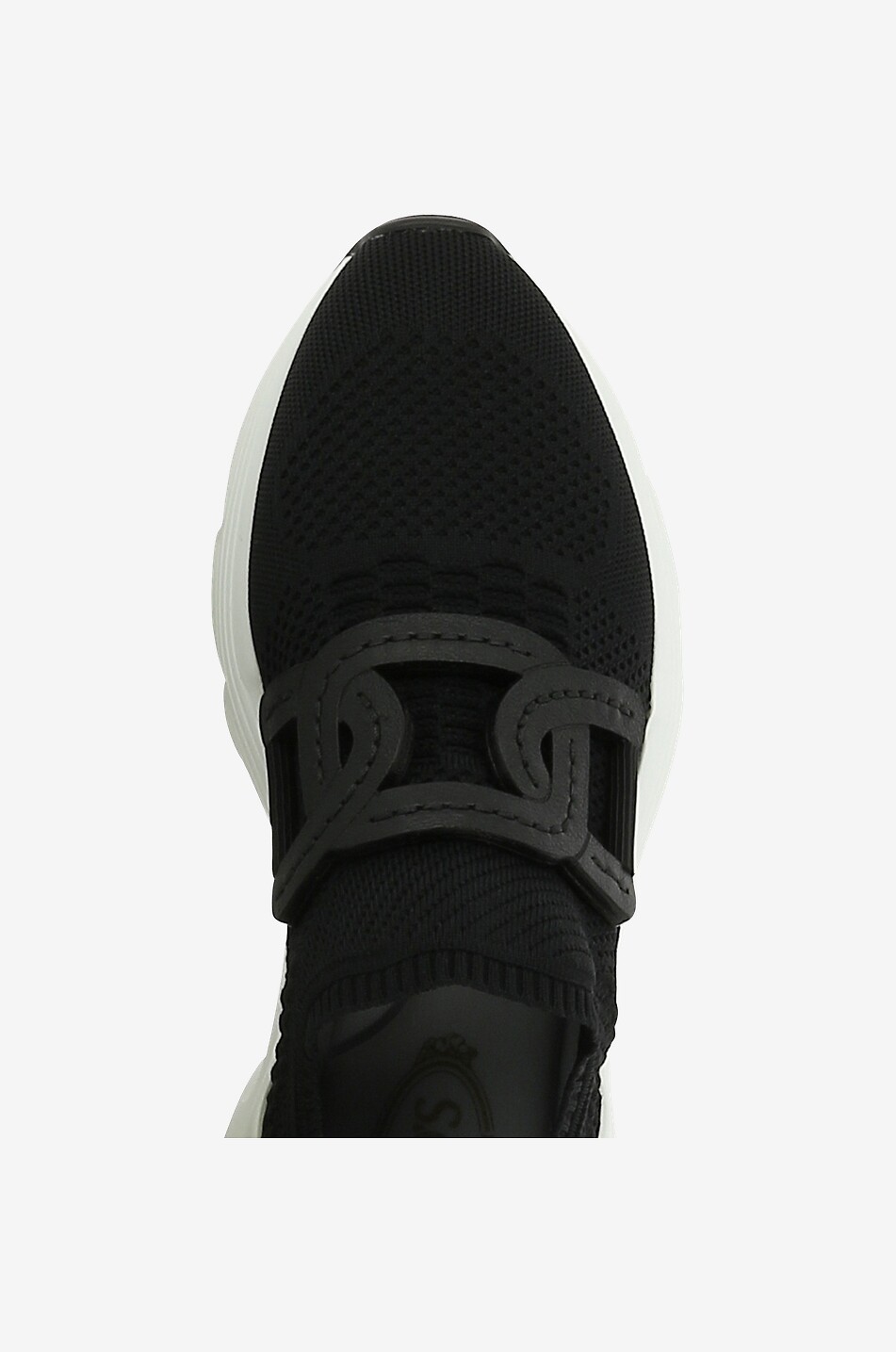 TOD'S Kate knit slip-on sneakers with leather Women BLACK 5
