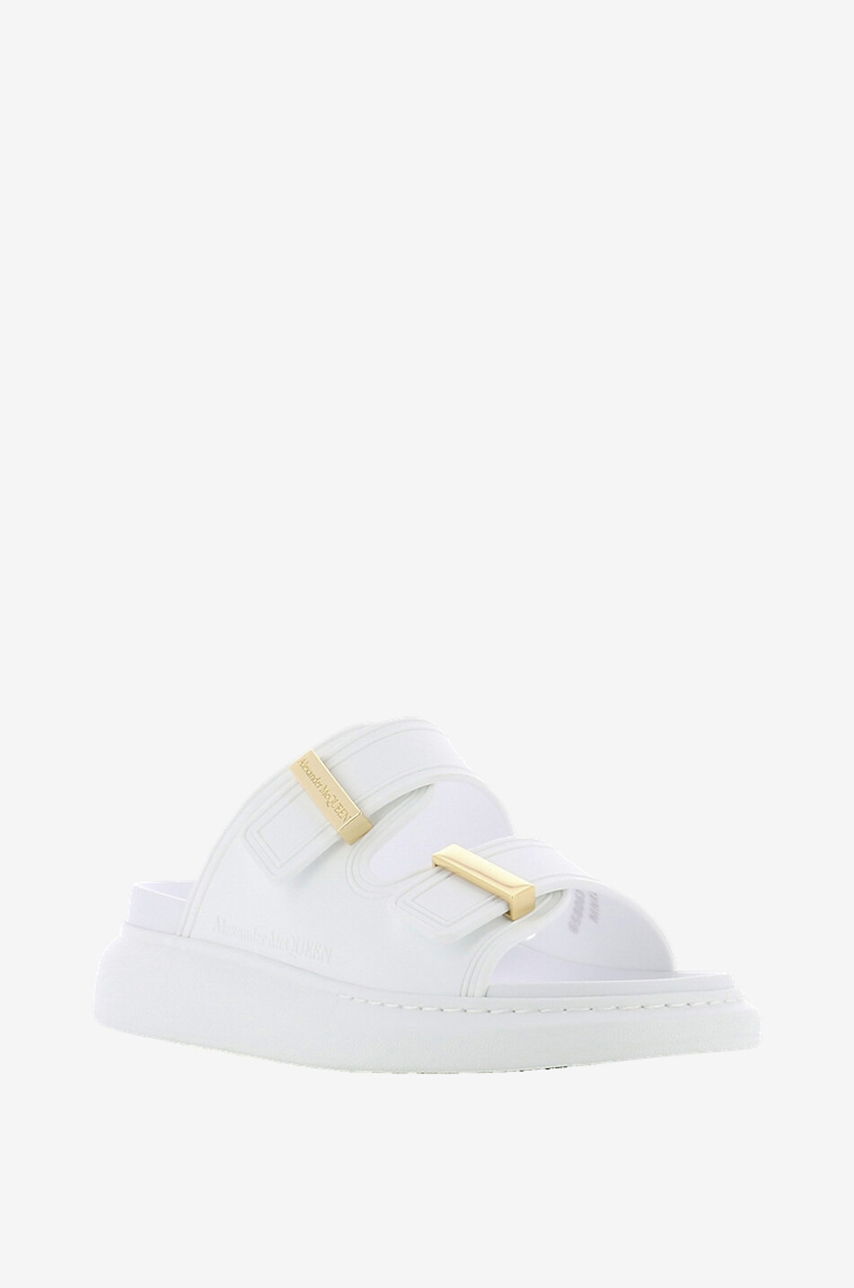 Flache Pantoletten aus Gummi Hybrid