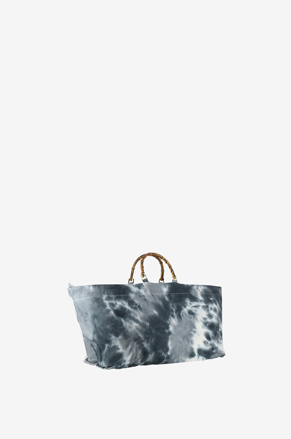 LA MILANESA Tie-Dye cotton tote bag Women GREY 2