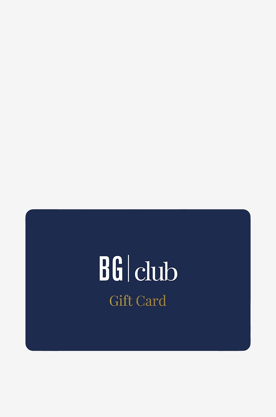 BG Club gift card