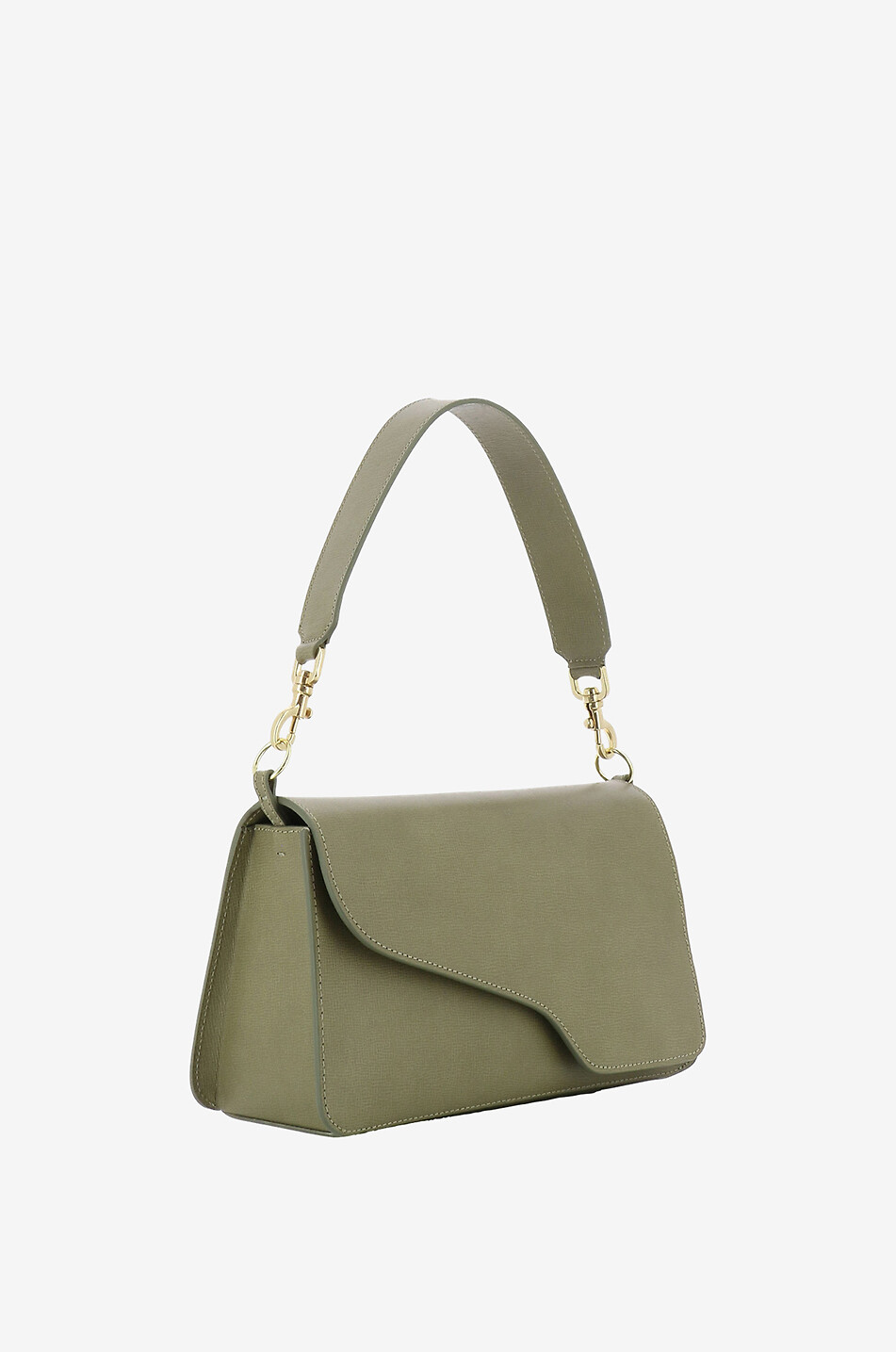ATP ATELIER Baguette-Tasche aus Leder Assisi Damen HELLGRÜN 2