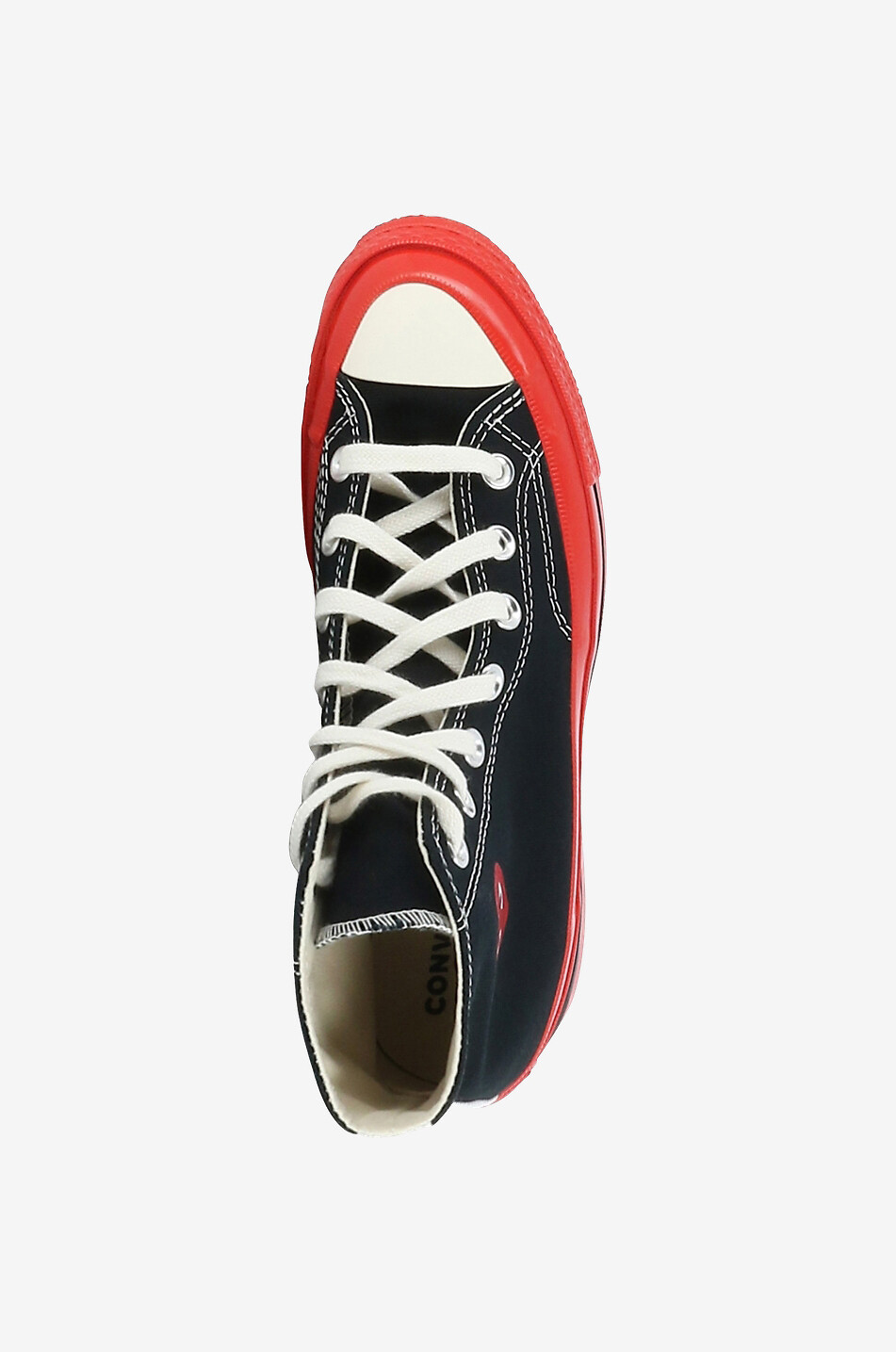 COMME DES GARCONS PLAY Hohe Schnürsneakers Red Heart Damen SCHWARZ 5
