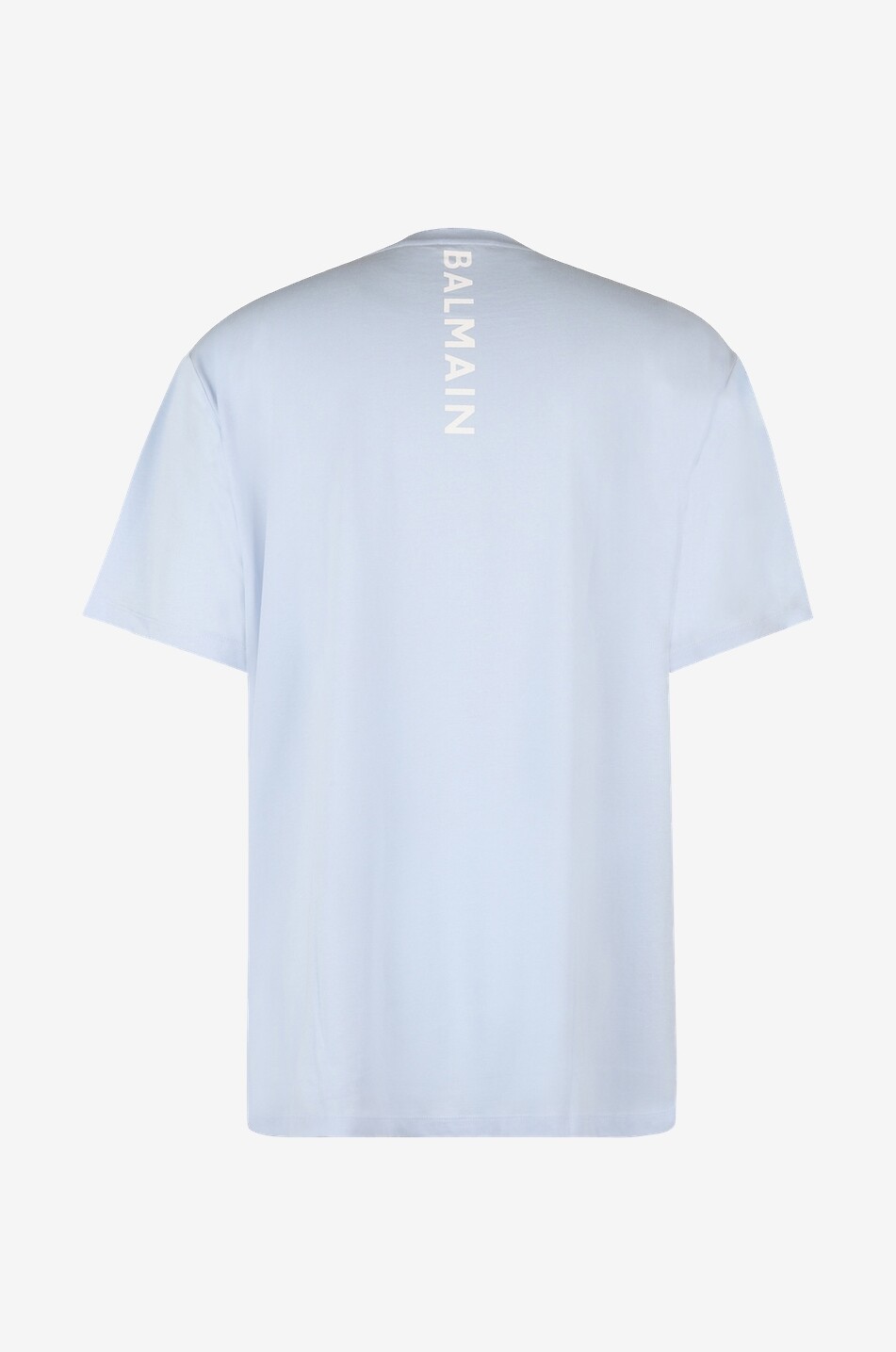 BALMAIN Oversize-Kurzarm-T-Shirt mit Logo-Print im Rücken Herren HELLBLAU 2