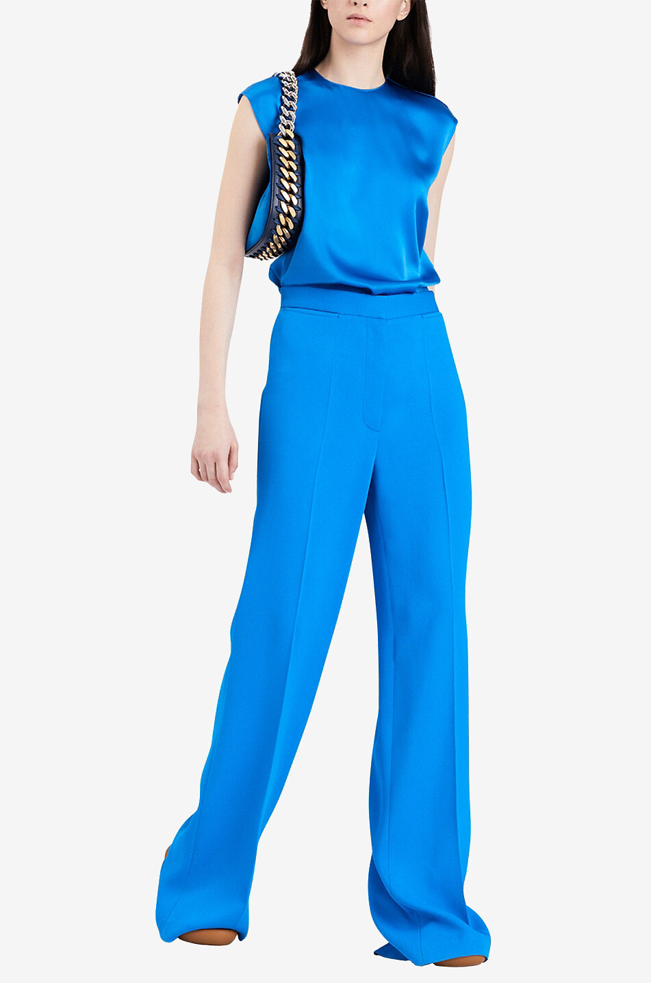 Top sans manches en satin
