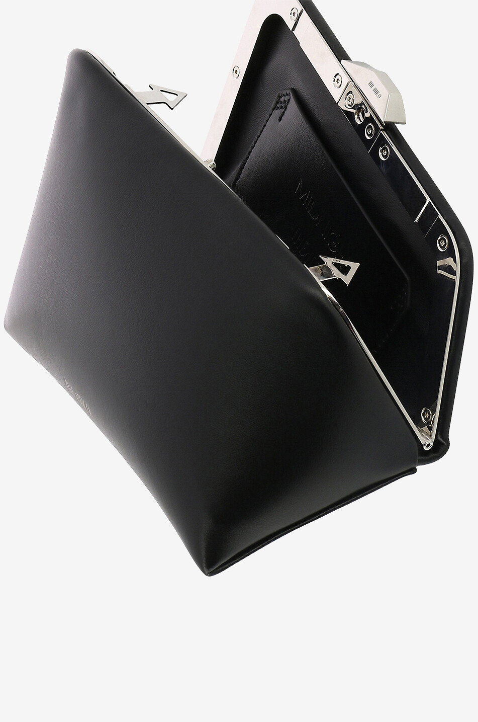 THE ATTICO Clutch aus Kalbsleder Midnight Damen SCHWARZ 5