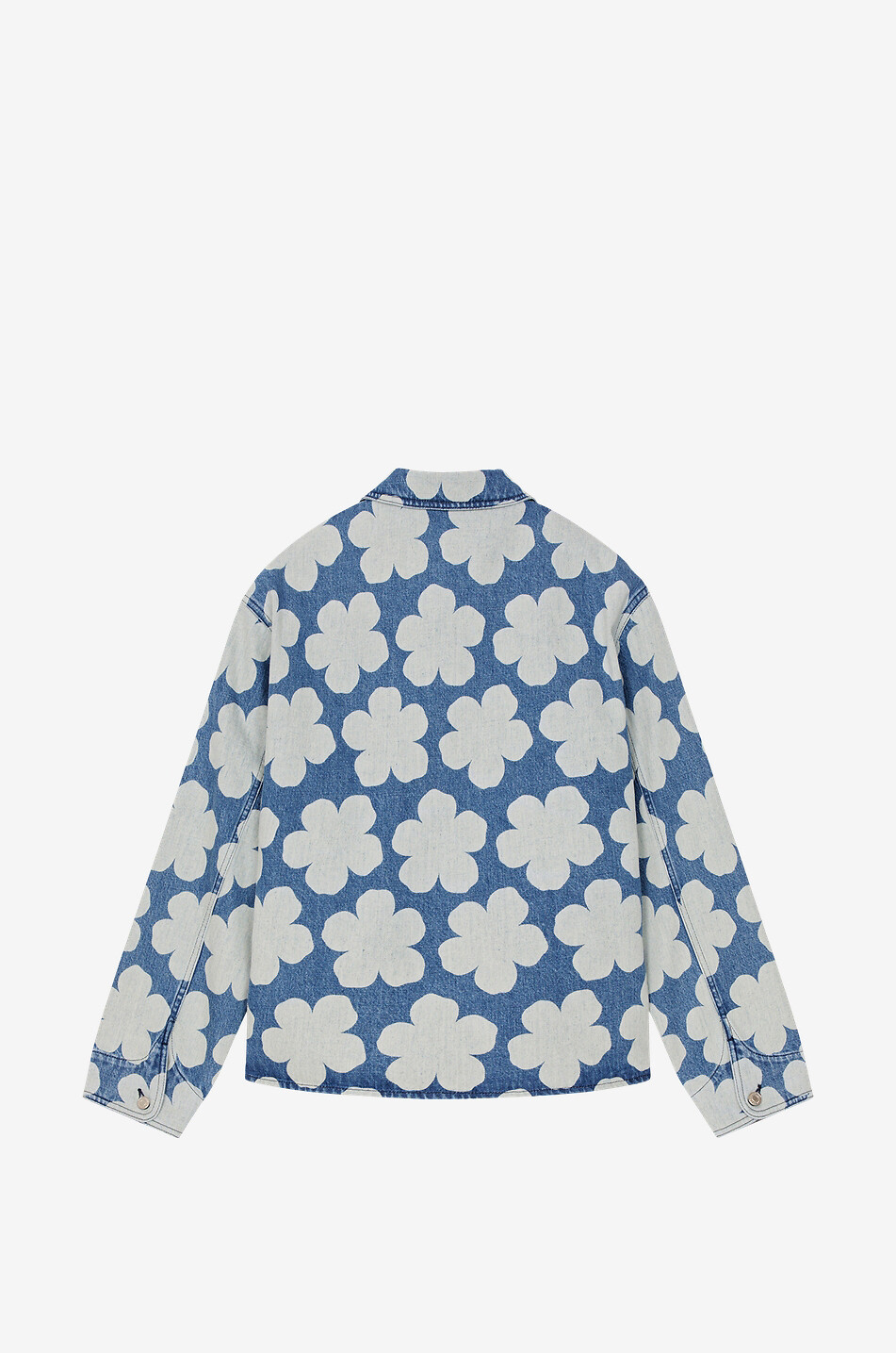 Überhemd aus Denim mit Print Boke Flower