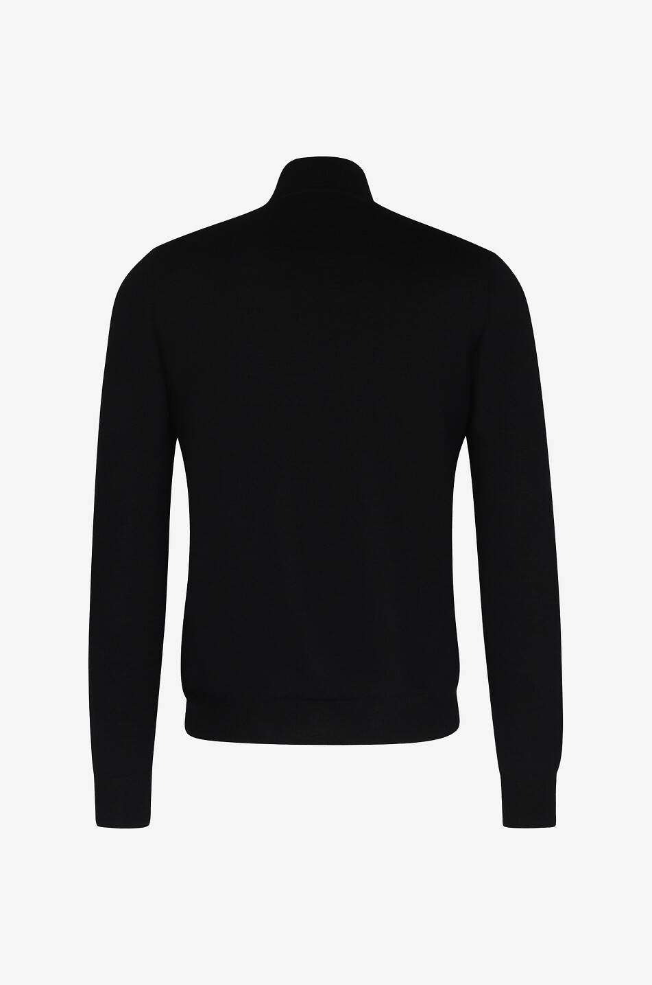 BONGÉNIE Feiner Rollkragenpullover aus Wolle und Seide Herren SCHWARZ 2