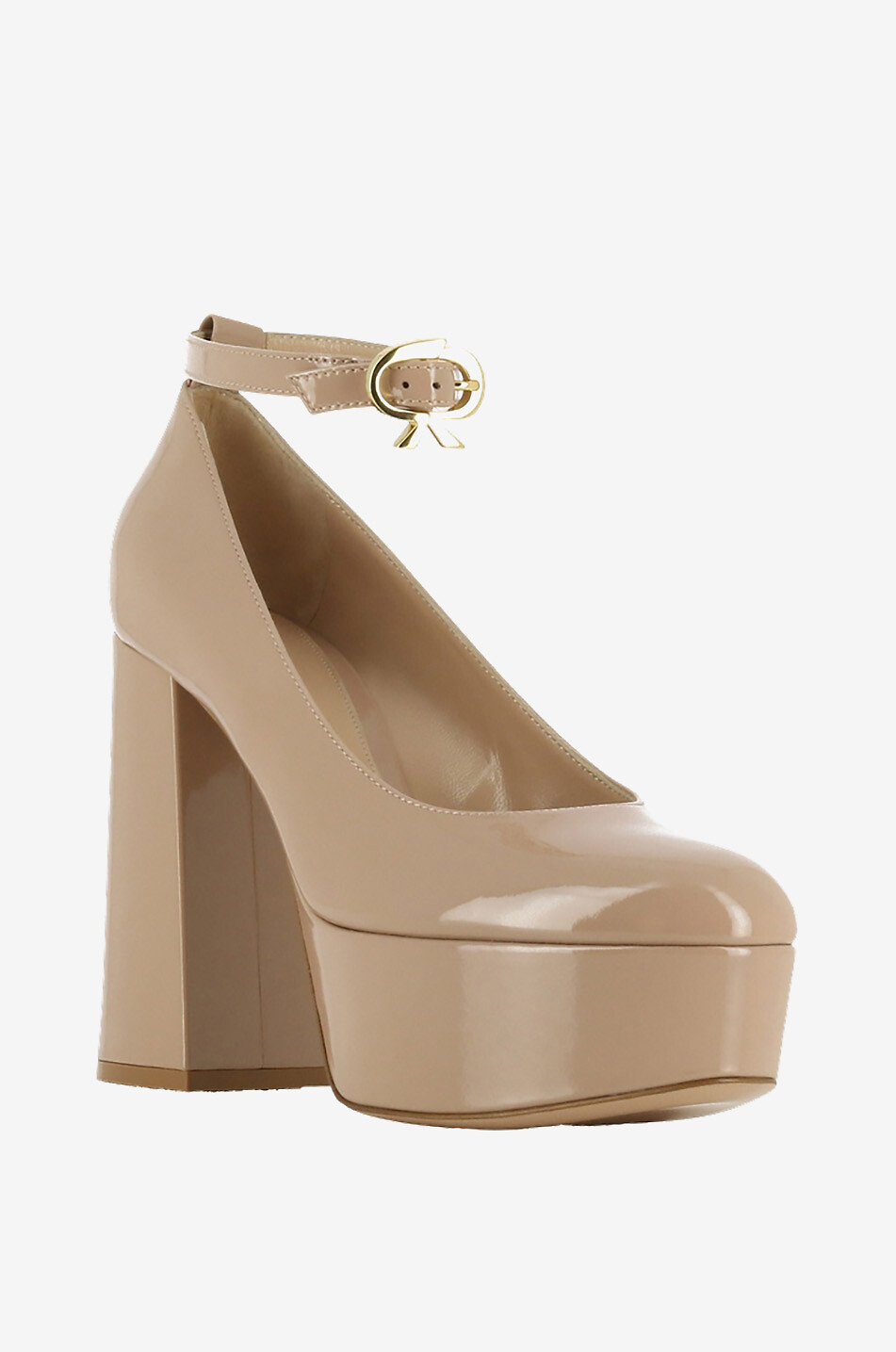 Manila 80 platform pumps in patent leather