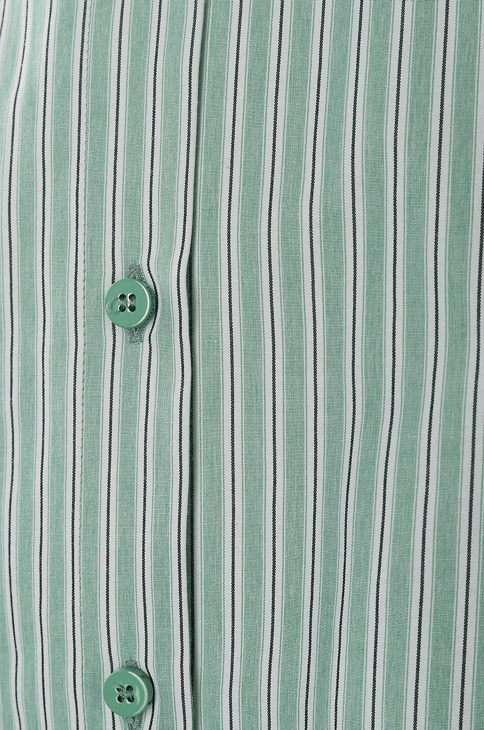 Mini robe chemise déstructurée en popeline rayée Silvye
