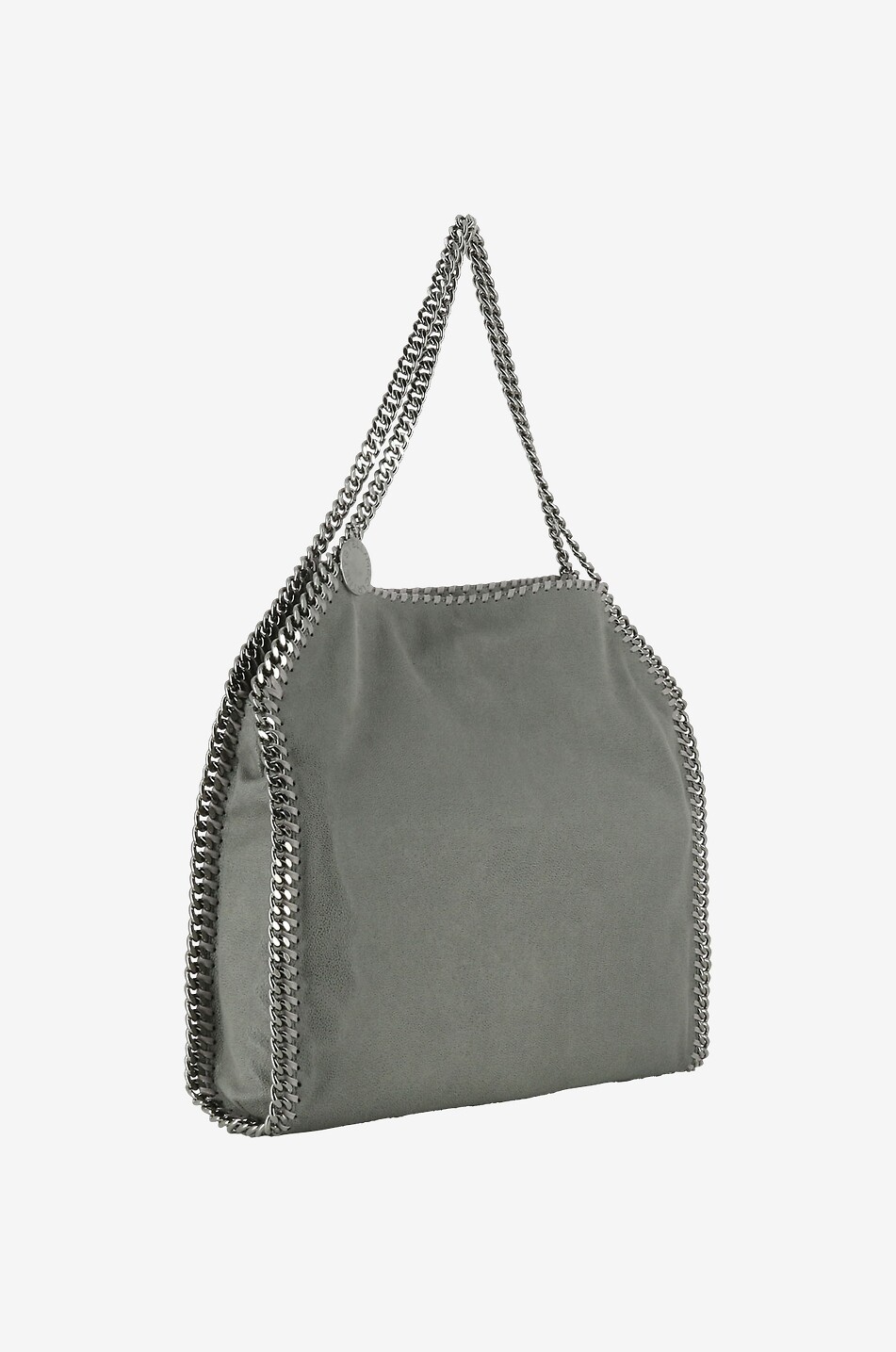 STELLA McCARTNEY Falabella Shaggy Deer Small faux suede tote bag Women GREY 2
