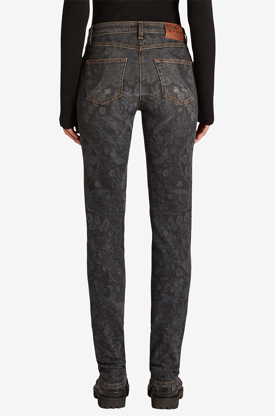 Skinny-Fit-Jeans mit mythologischen Motiven