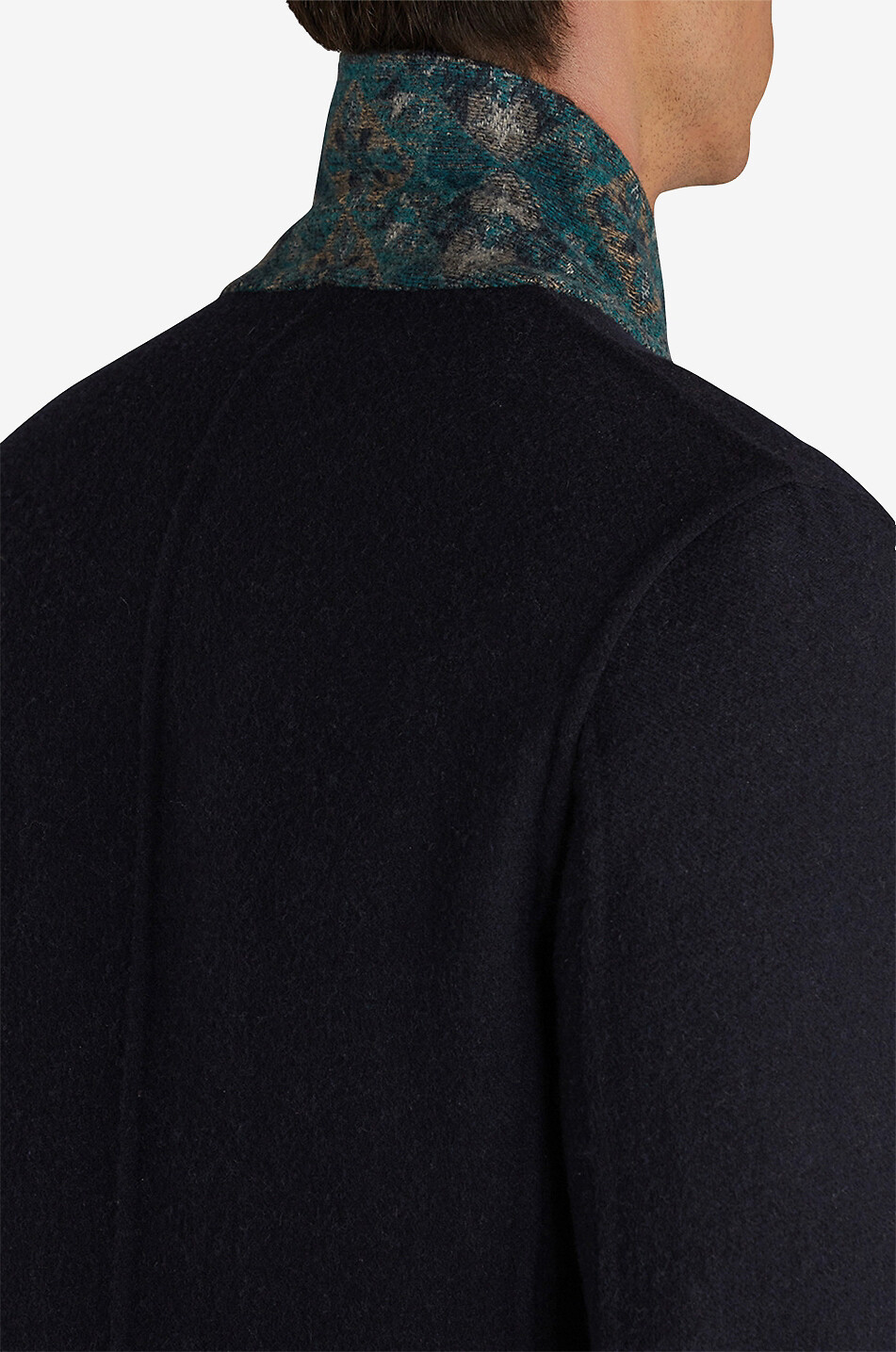 ETRO Reversible wool three-quarter coat Men DARK BLUE 6