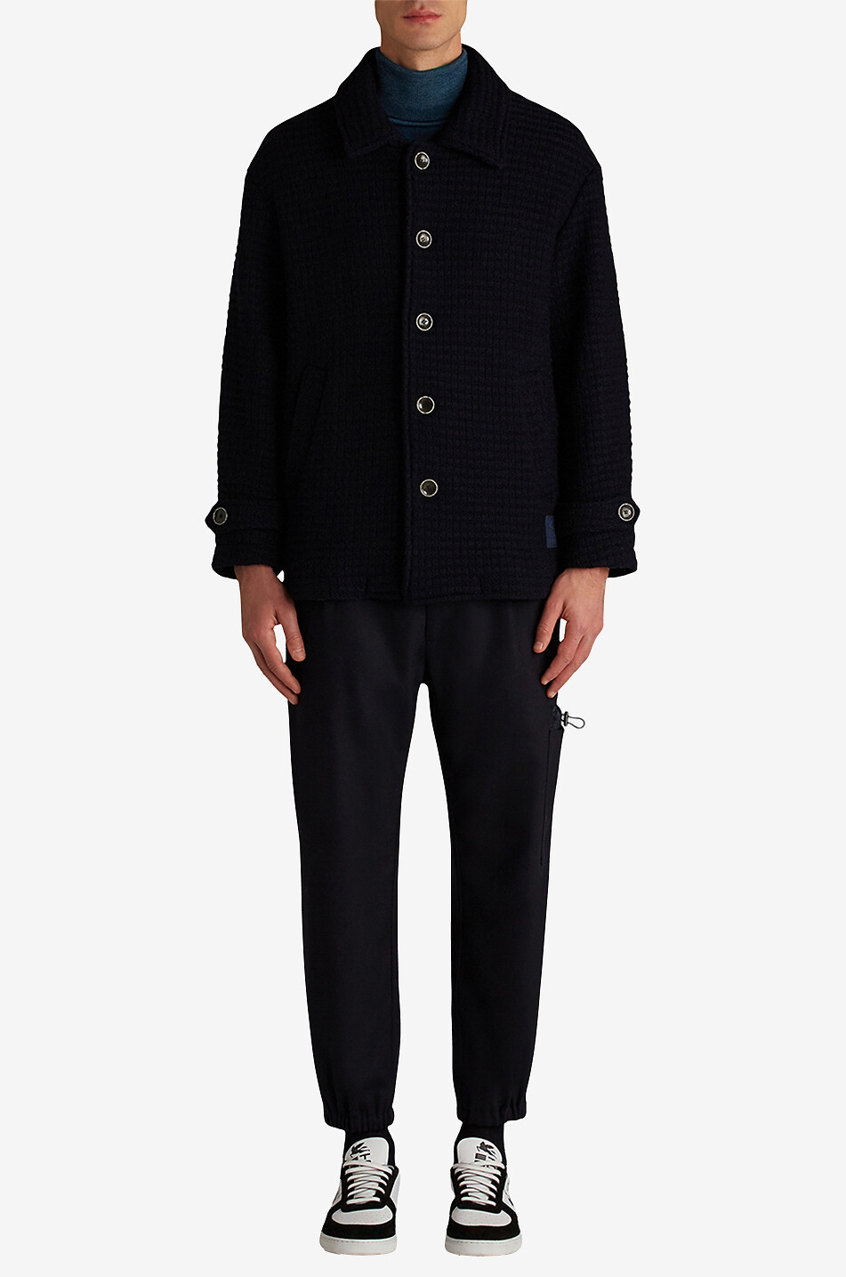ETRO Strick-Parka aus Schurwolle Etro Cube Herren DUNKELBLAU 3