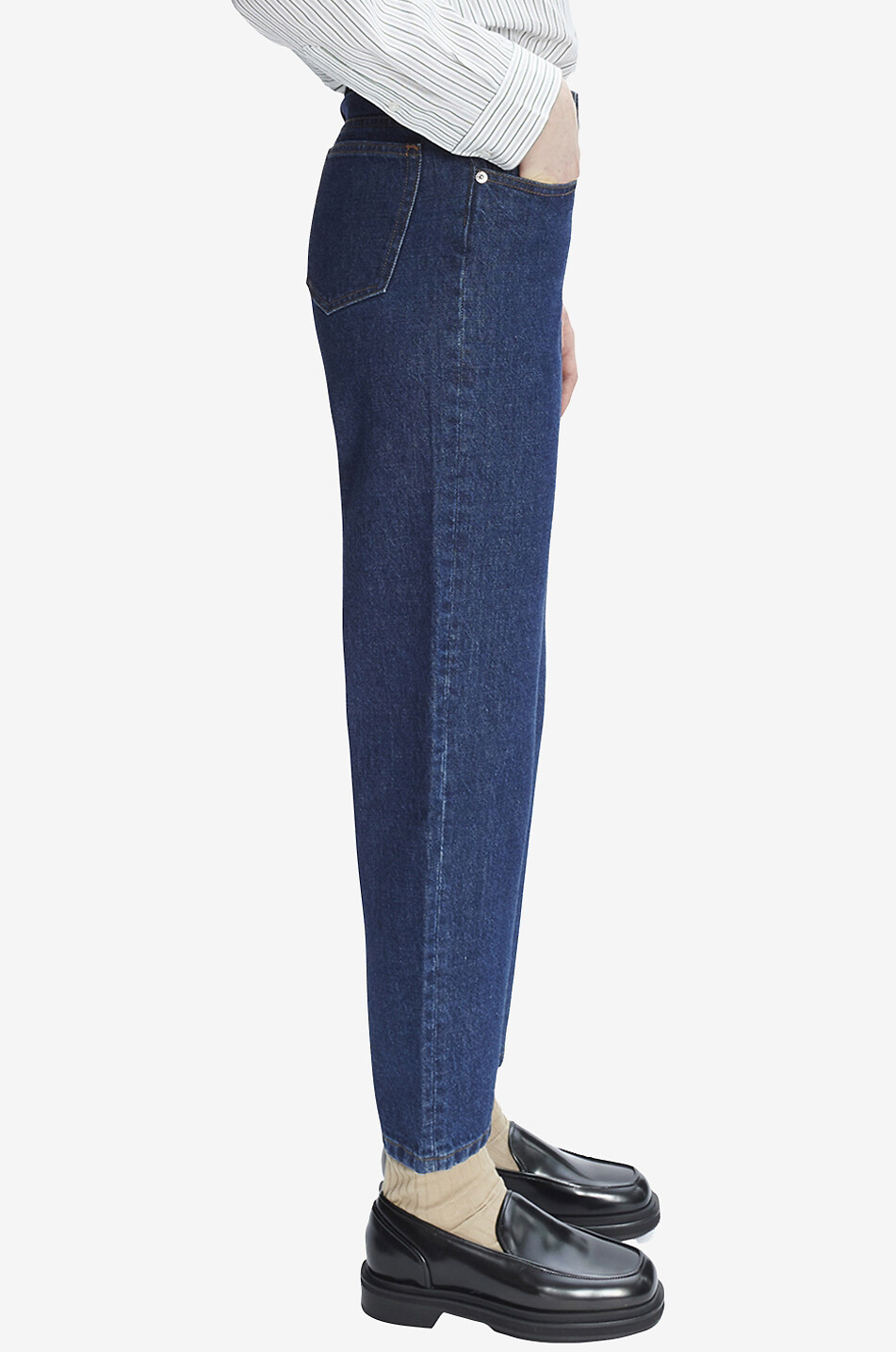 A.P.C. Verkürzte gerade Jeans mit hoher Taille Martin F Damen BLAU 3