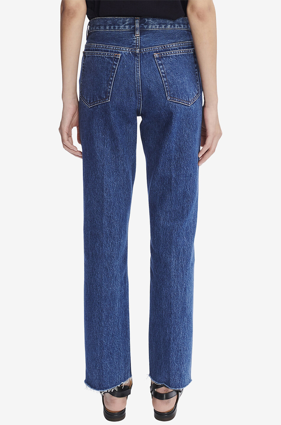 A.P.C. Jean droit taille basse Rudie Vintage Femme BLEU MOYEN 4