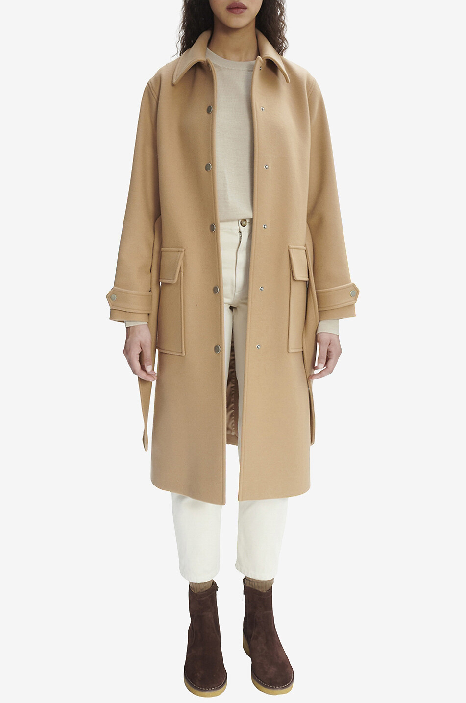 A.P.C. Mantel aus Wolle Angelita Damen BEIGE 3