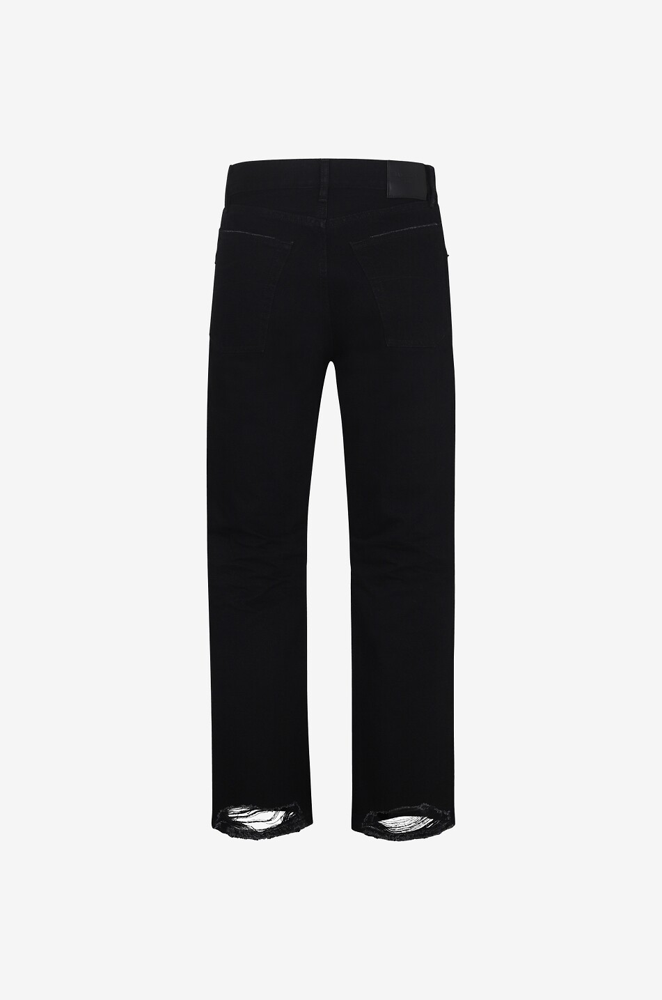 Ausgefranste verkürzte Jeans aus japanischem Denim Slim Fit