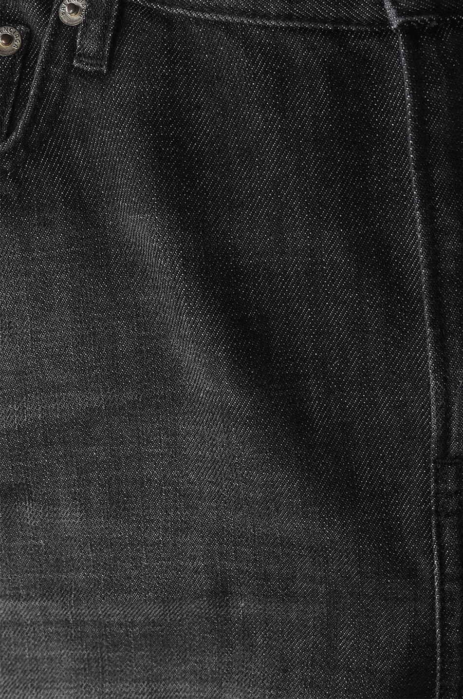 Cut-Up frayed denim mini skirt - BALENCIAGA - BLACK