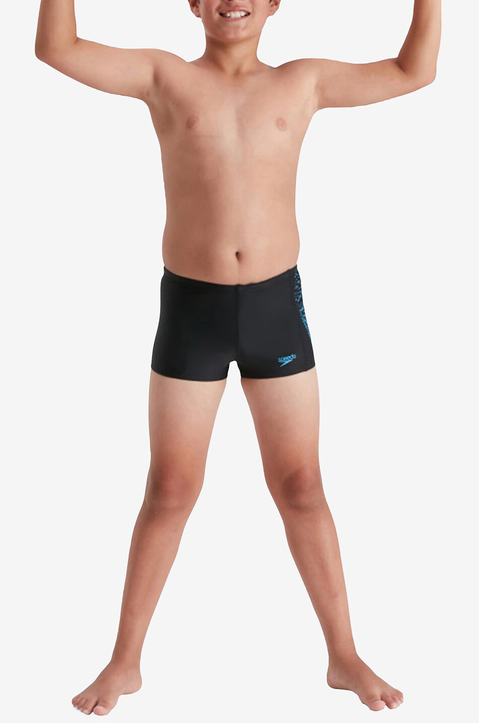 SPEEDO Jungen-Badeshorts Plastisol Placement Aquashort Unisex SCHWARZ 2